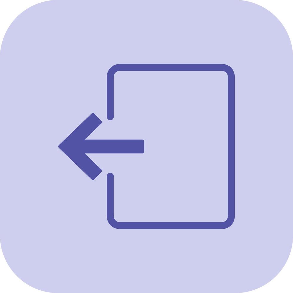Exit Door Glyph Tritone Icon vector