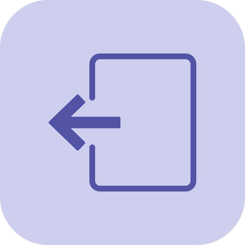 Exit Door Glyph Tritone Icon vector