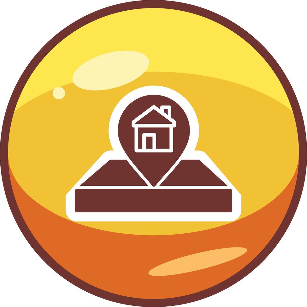 House Location Pin Vector Icon