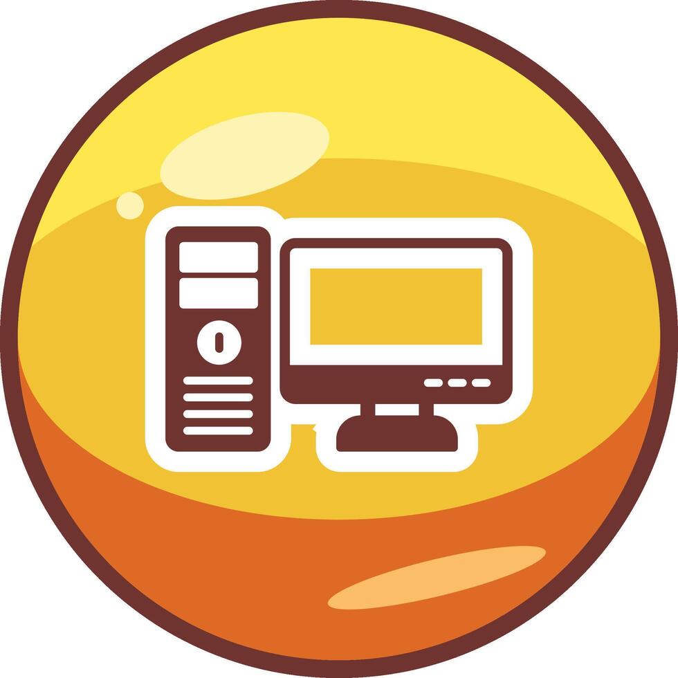 Computer Vector Icon