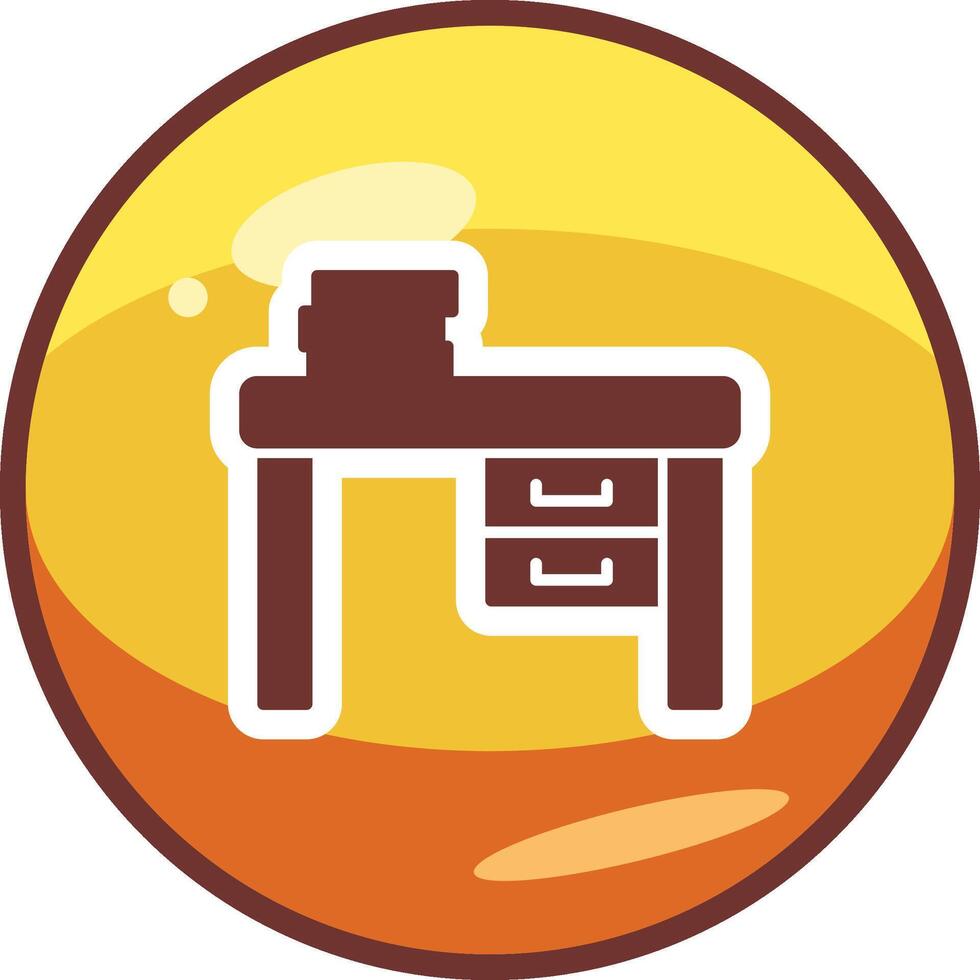 Work Desk Vector Icon