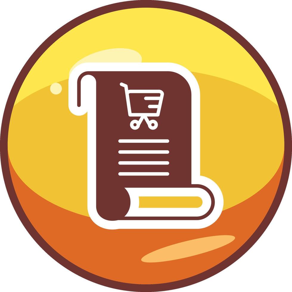 Shopping List Vector Icon