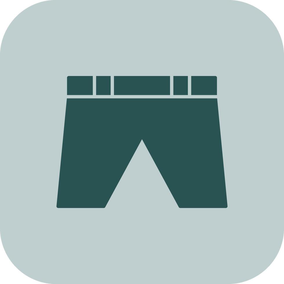 Shorts Glyph Tritone Icon vector