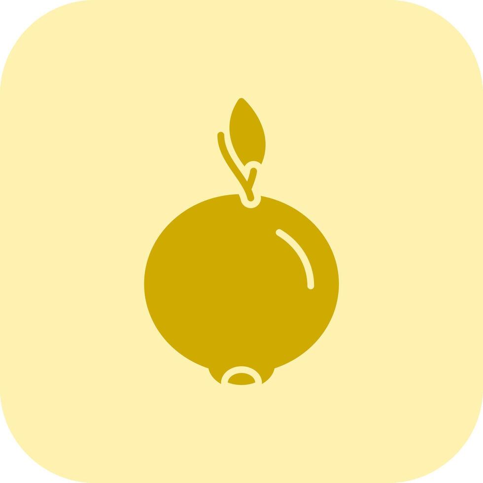 Ugli Fruit Glyph Tritone Icon vector