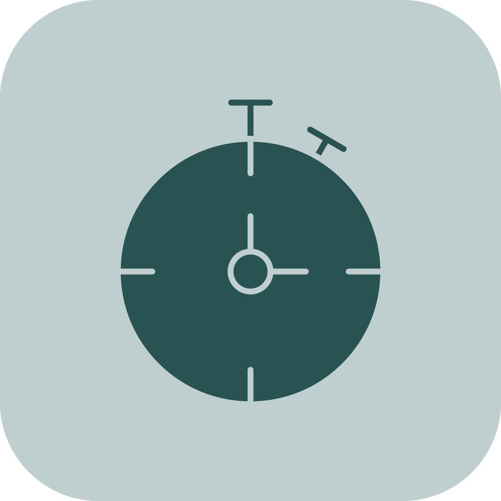 Chronometer Glyph Tritone Icon vector