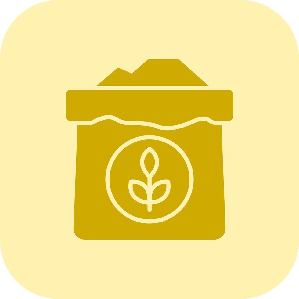 Wheat Flour Glyph Tritone Icon vector