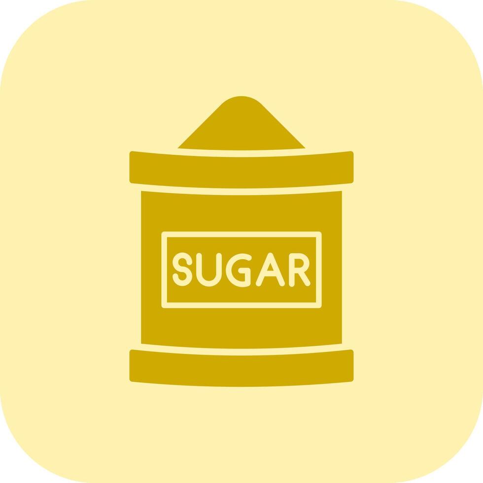 Sugar Bag Glyph Tritone Icon vector