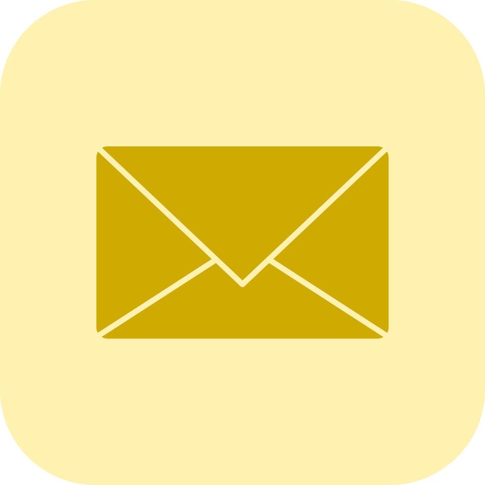 Email Glyph Tritone Icon vector