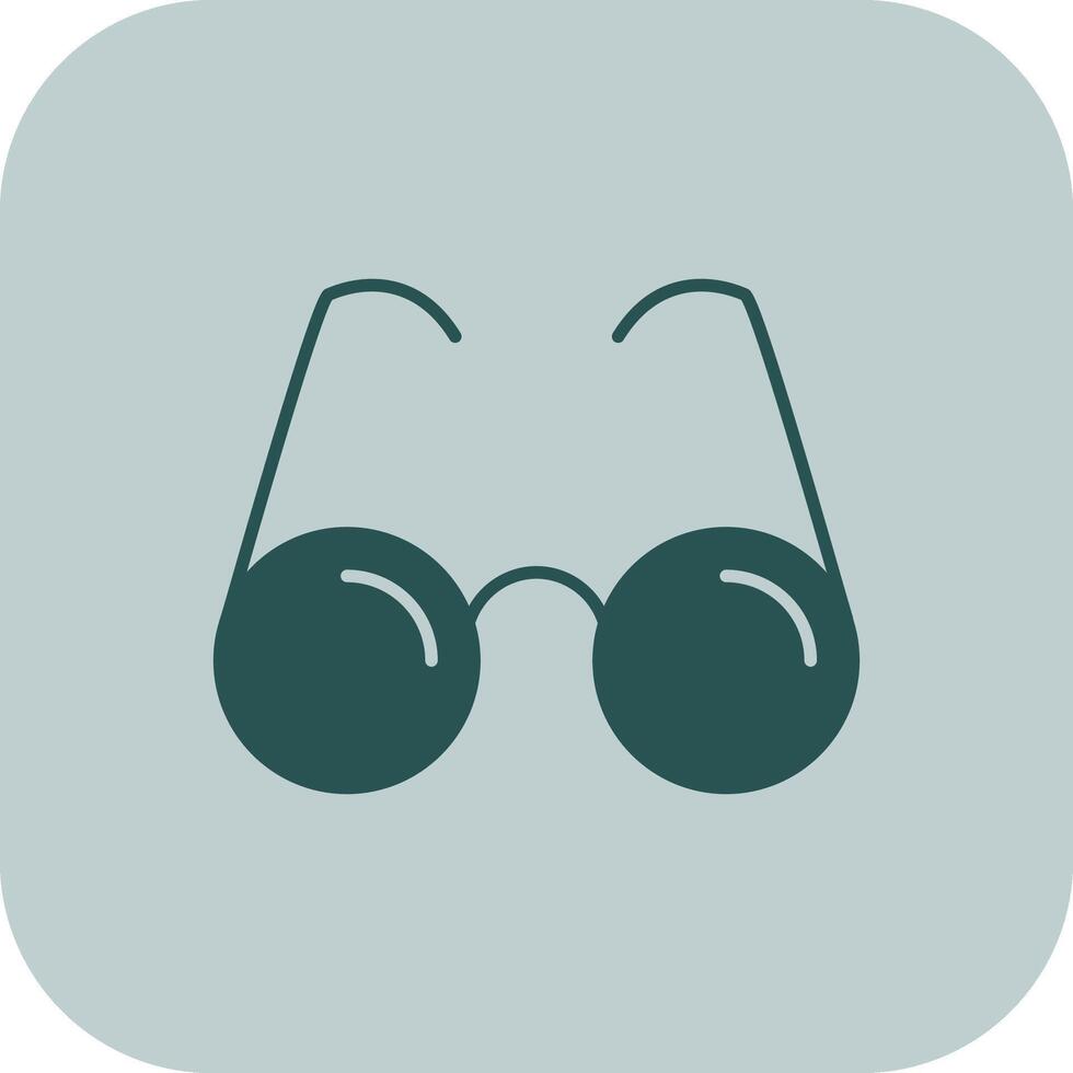 Reading Glasses Glyph Tritone Icon vector