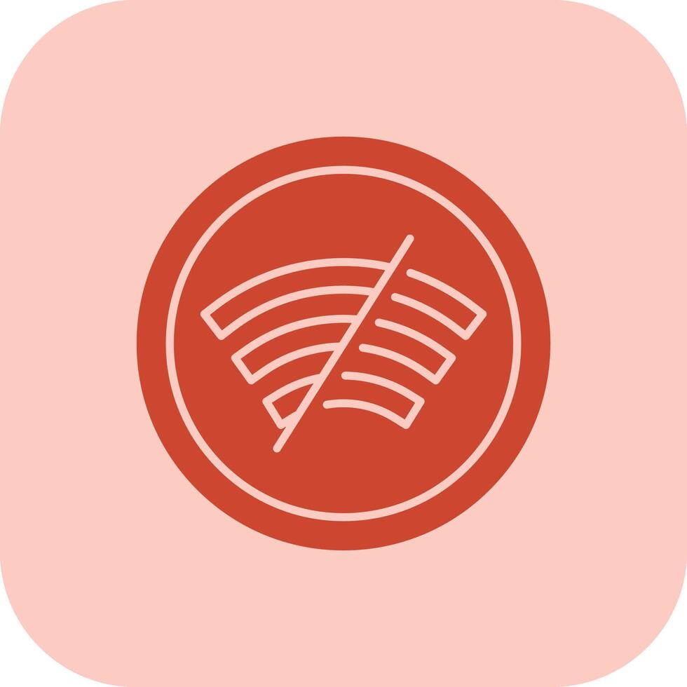 Disconnected Glyph Tritone Icon vector