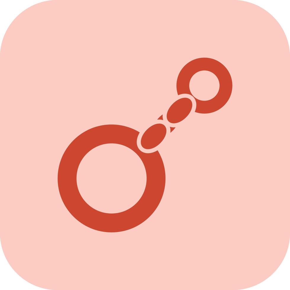 Key Chain Glyph Tritone Icon vector