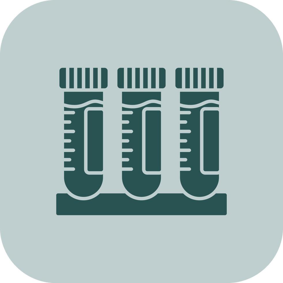 Test Tube Glyph Tritone Icon vector