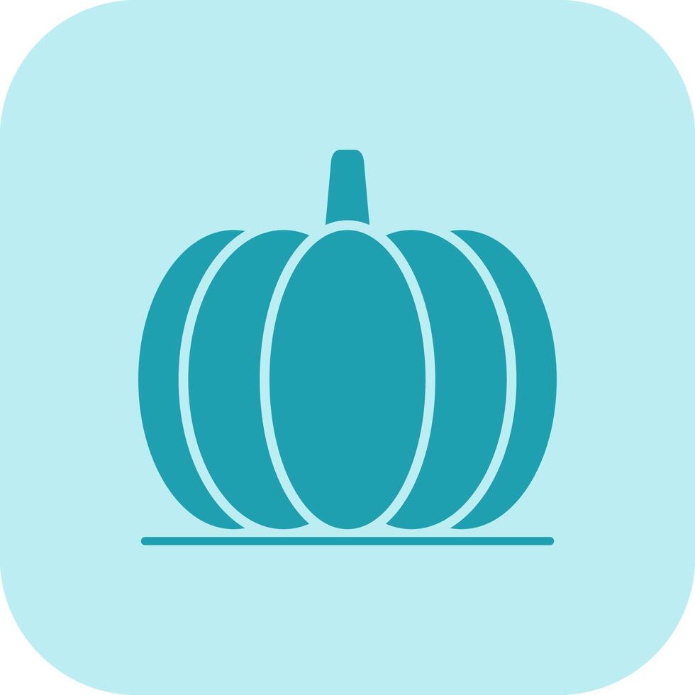 Pumpkin Glyph Tritone Icon vector