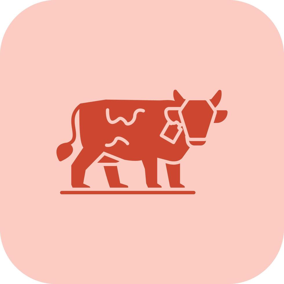 Livestock Farming Glyph Tritone Icon vector
