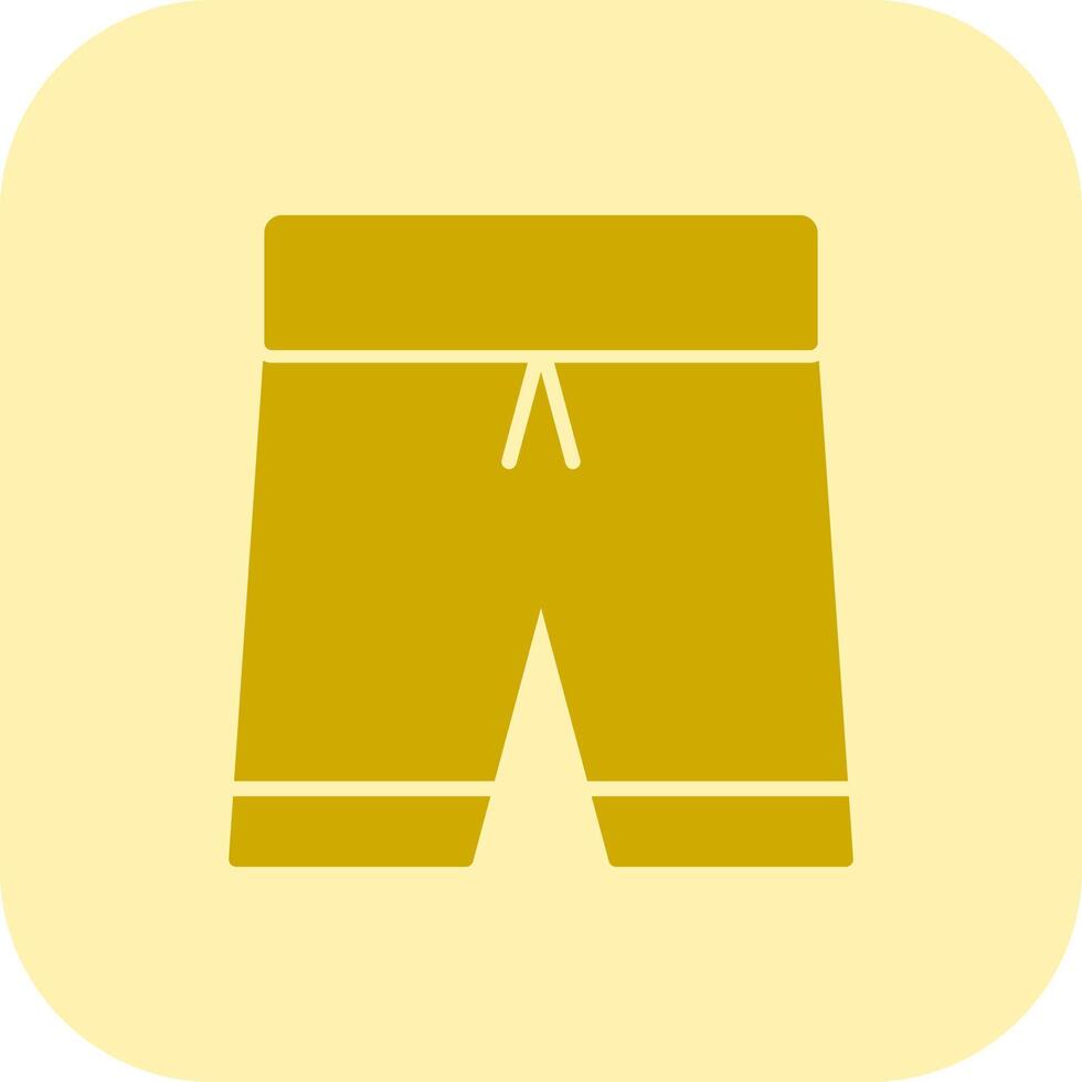 Football Shorts Glyph Tritone Icon vector