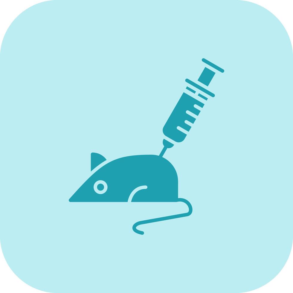 Animal Testing Glyph Tritone Icon vector