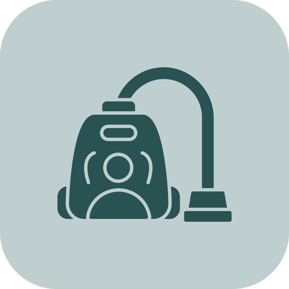 Vacuum Cleaner Glyph Tritone Icon vector