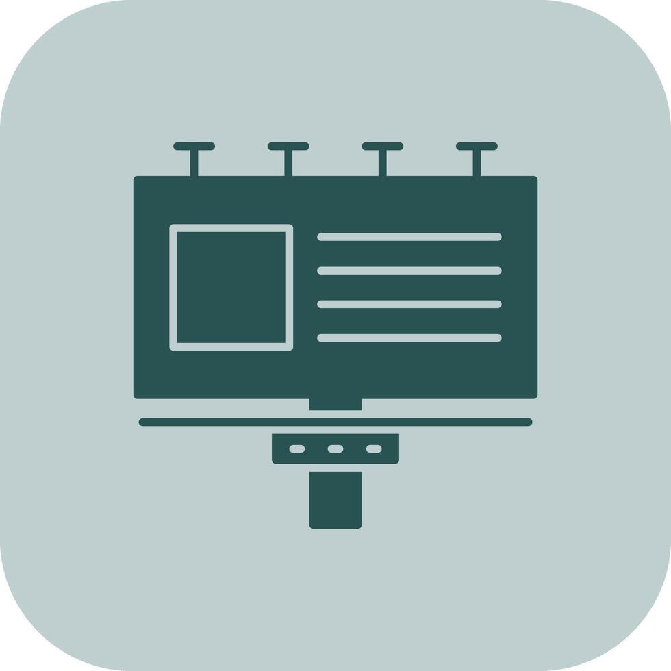 Billboards Glyph Tritone Icon vector