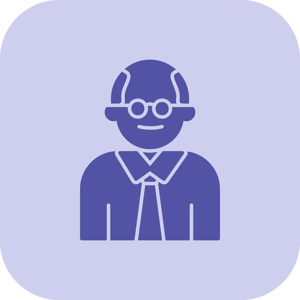 Judge Glyph Tritone Icon vector