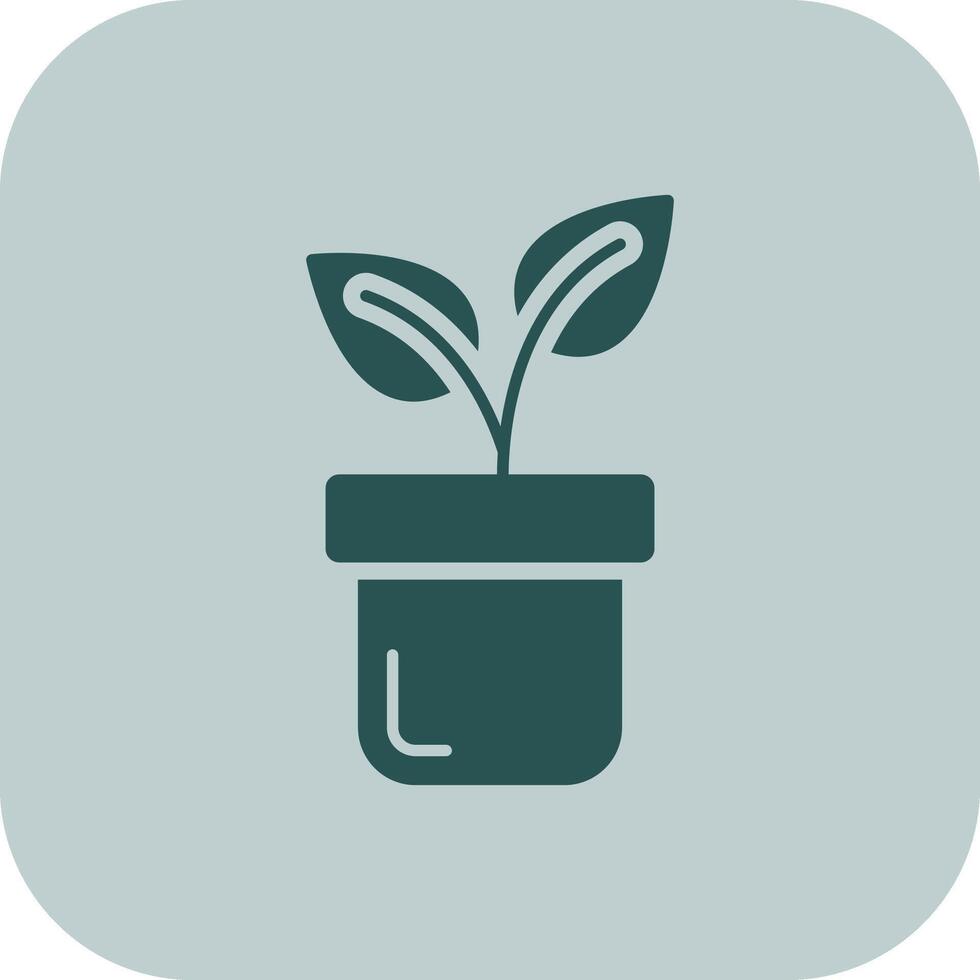 Plants Glyph Tritone Icon vector