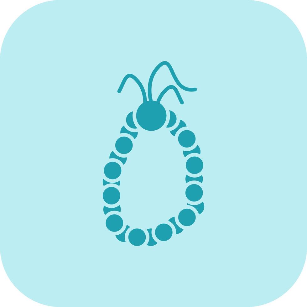 Prayer Beads Glyph Tritone Icon vector