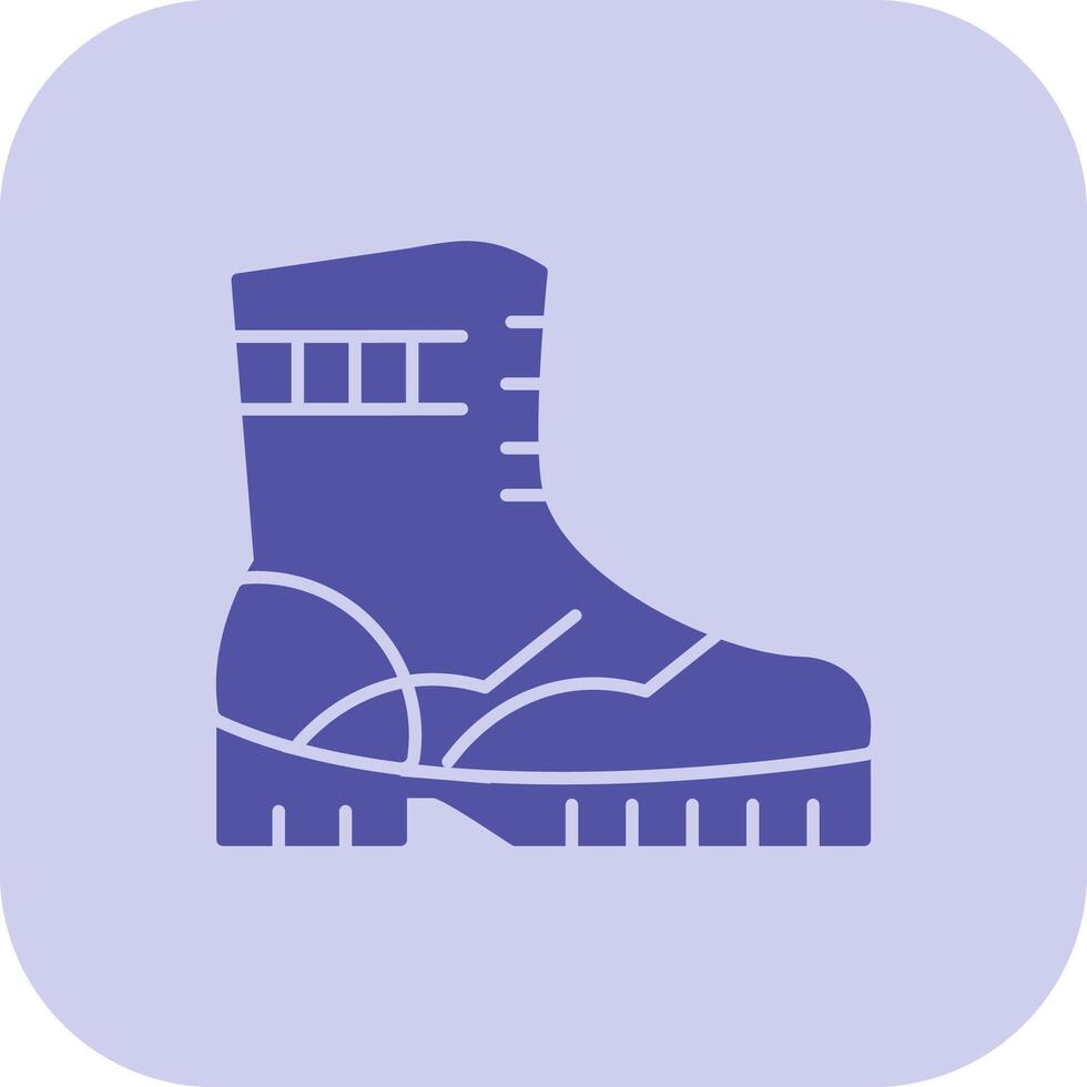 Boot Glyph Tritone Icon vector