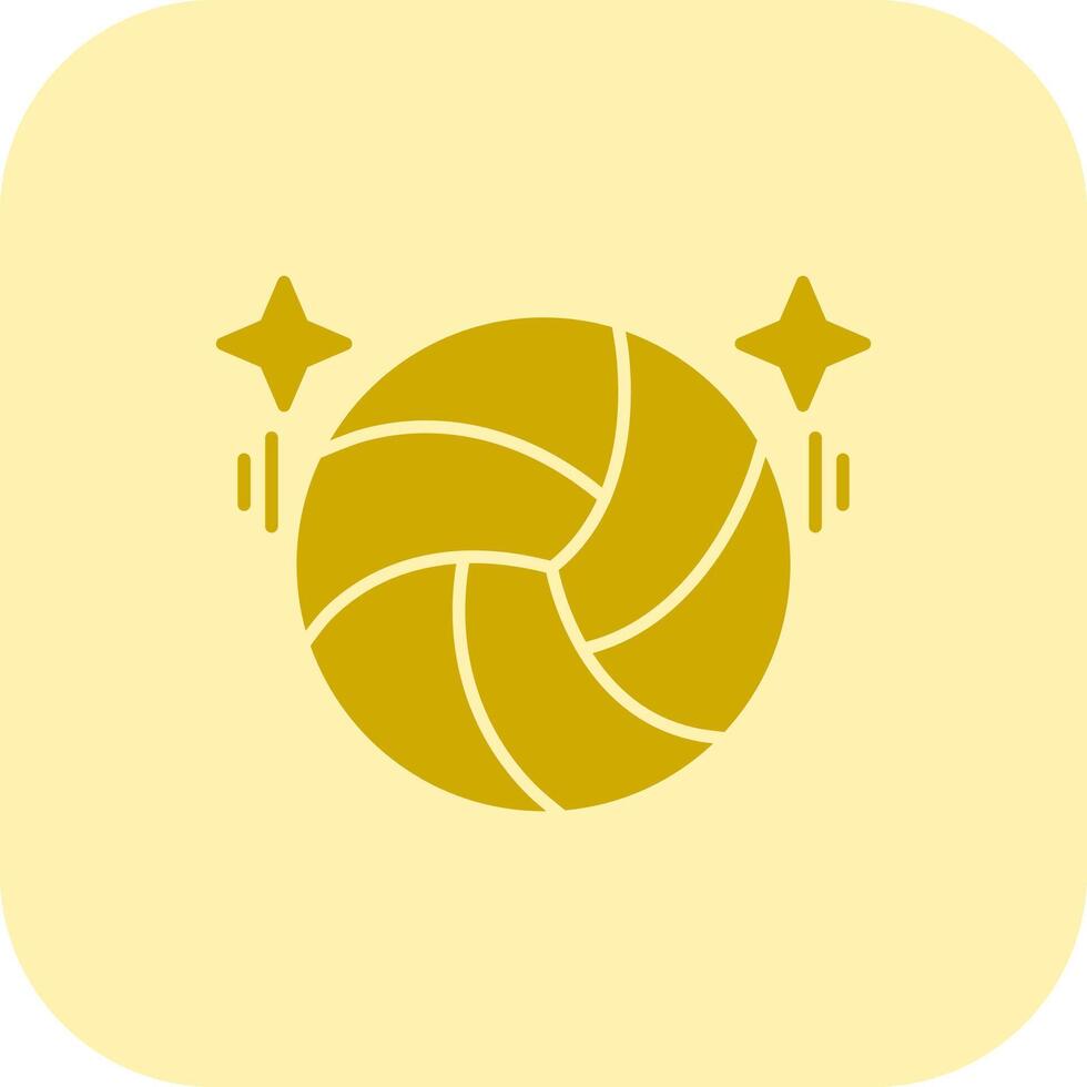 Volleyball Glyph Tritone Icon vector