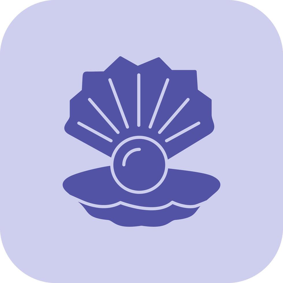 Shell Glyph Tritone Icon vector