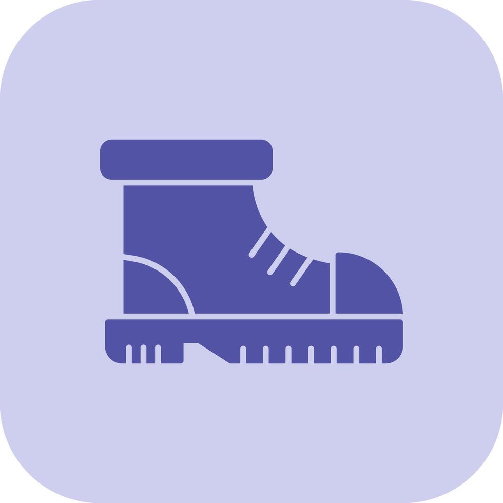 Boot Glyph Tritone Icon vector