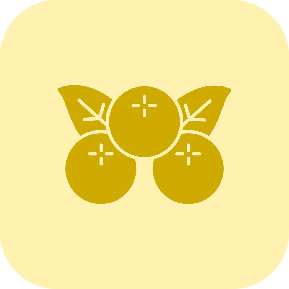 Berries Glyph Tritone Icon vector