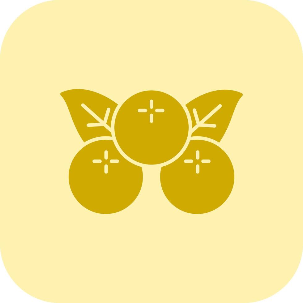 Berries Glyph Tritone Icon vector