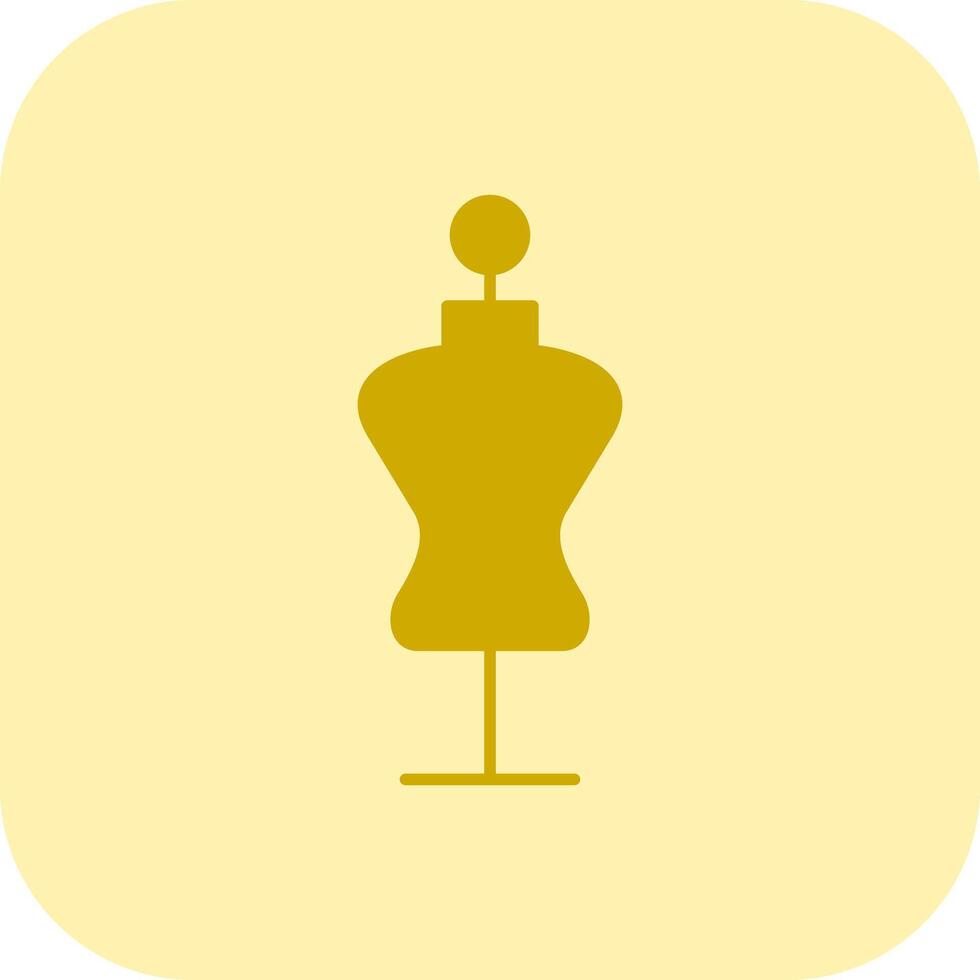 Mannequin Glyph Tritone Icon vector