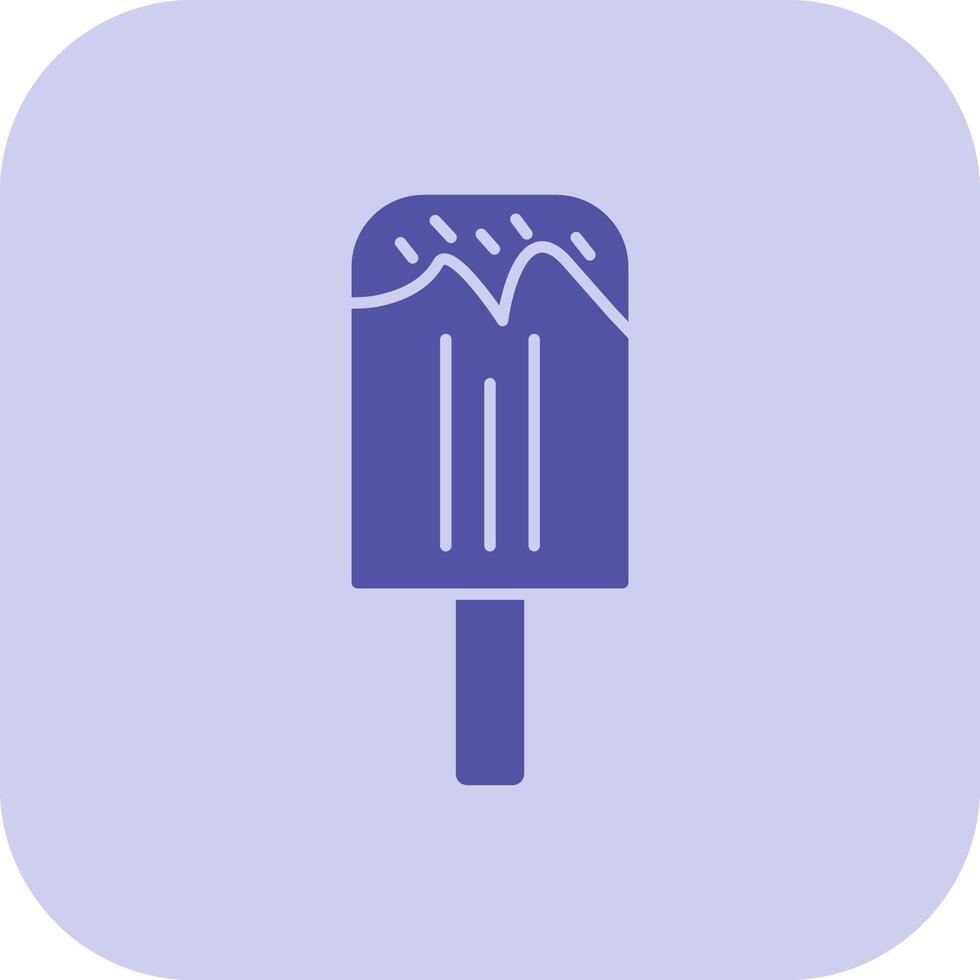 Ice Cream Glyph Tritone Icon vector