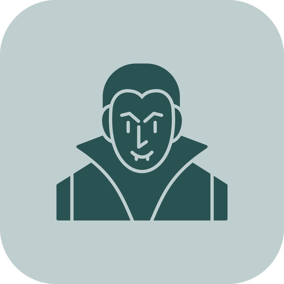 Evil Glyph Tritone Icon vector