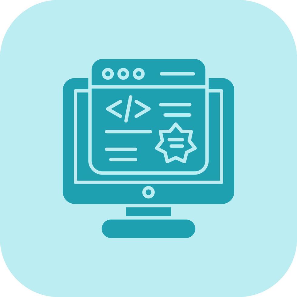 Pop Up Glyph Tritone Icon vector