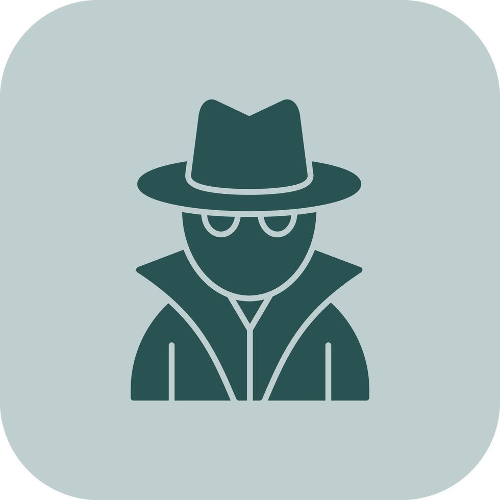 Criminal Glyph Tritone Icon vector