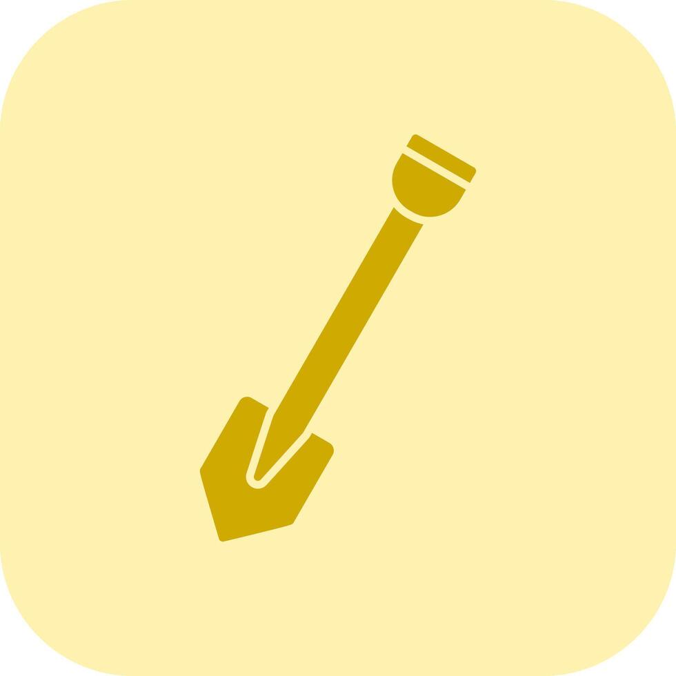 Shovel Glyph Tritone Icon vector