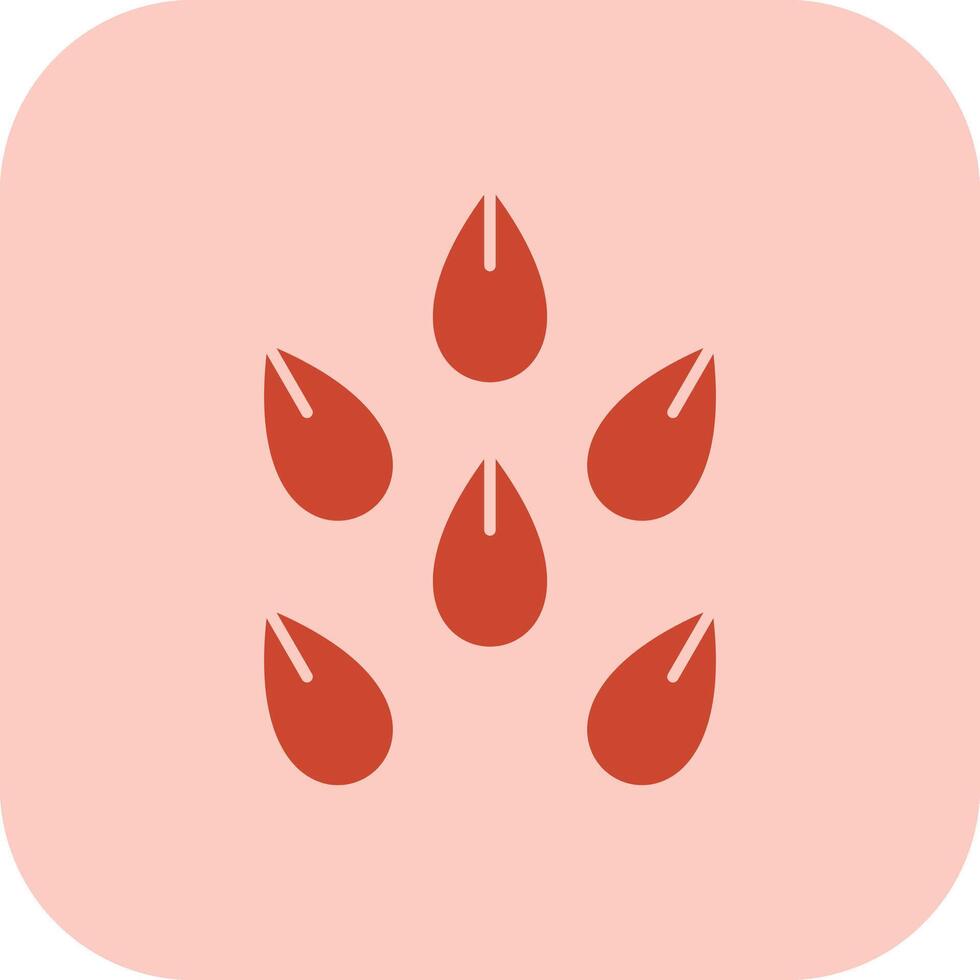 Seeds Glyph Tritone Icon vector