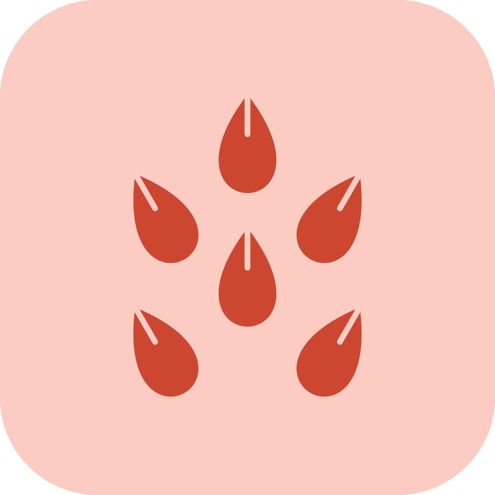 Seeds Glyph Tritone Icon vector