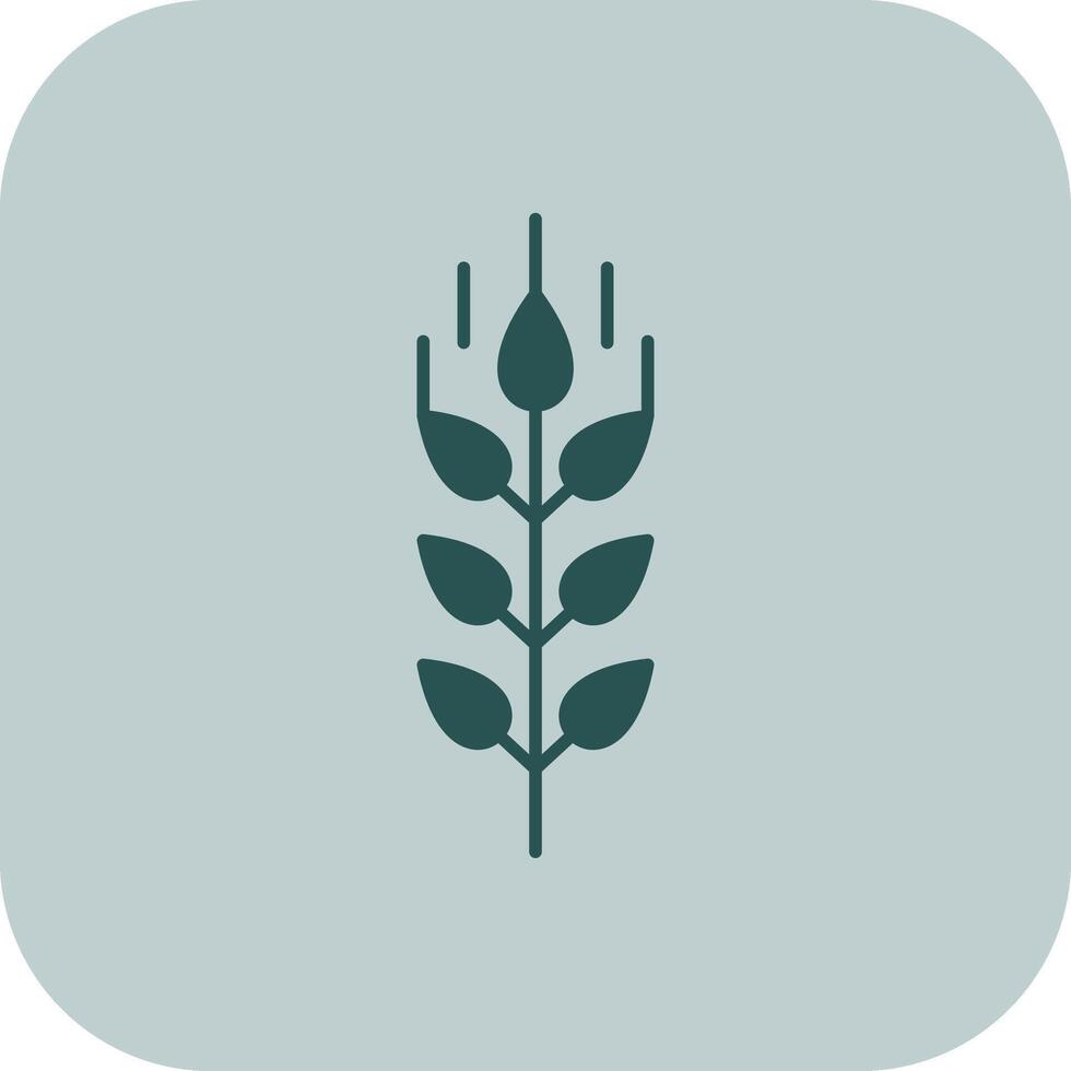 Wheat Glyph Tritone Icon vector