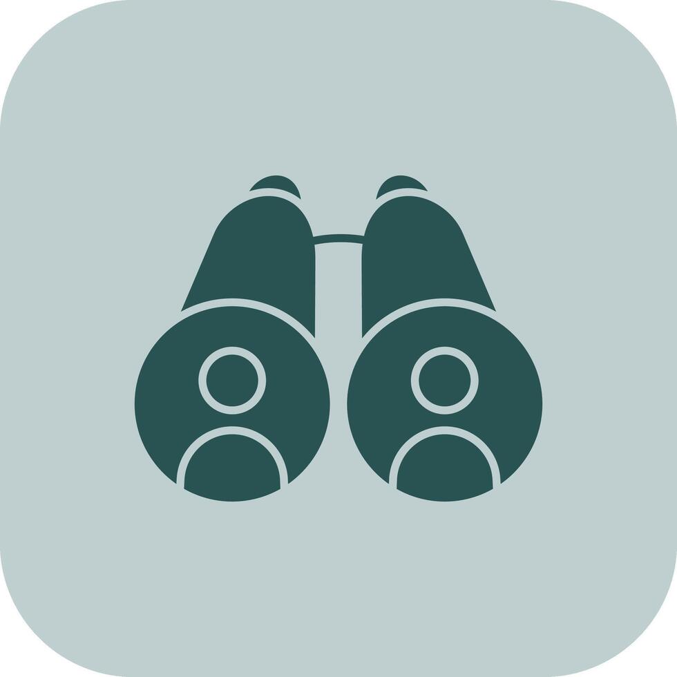 Binoculars Glyph Tritone Icon vector