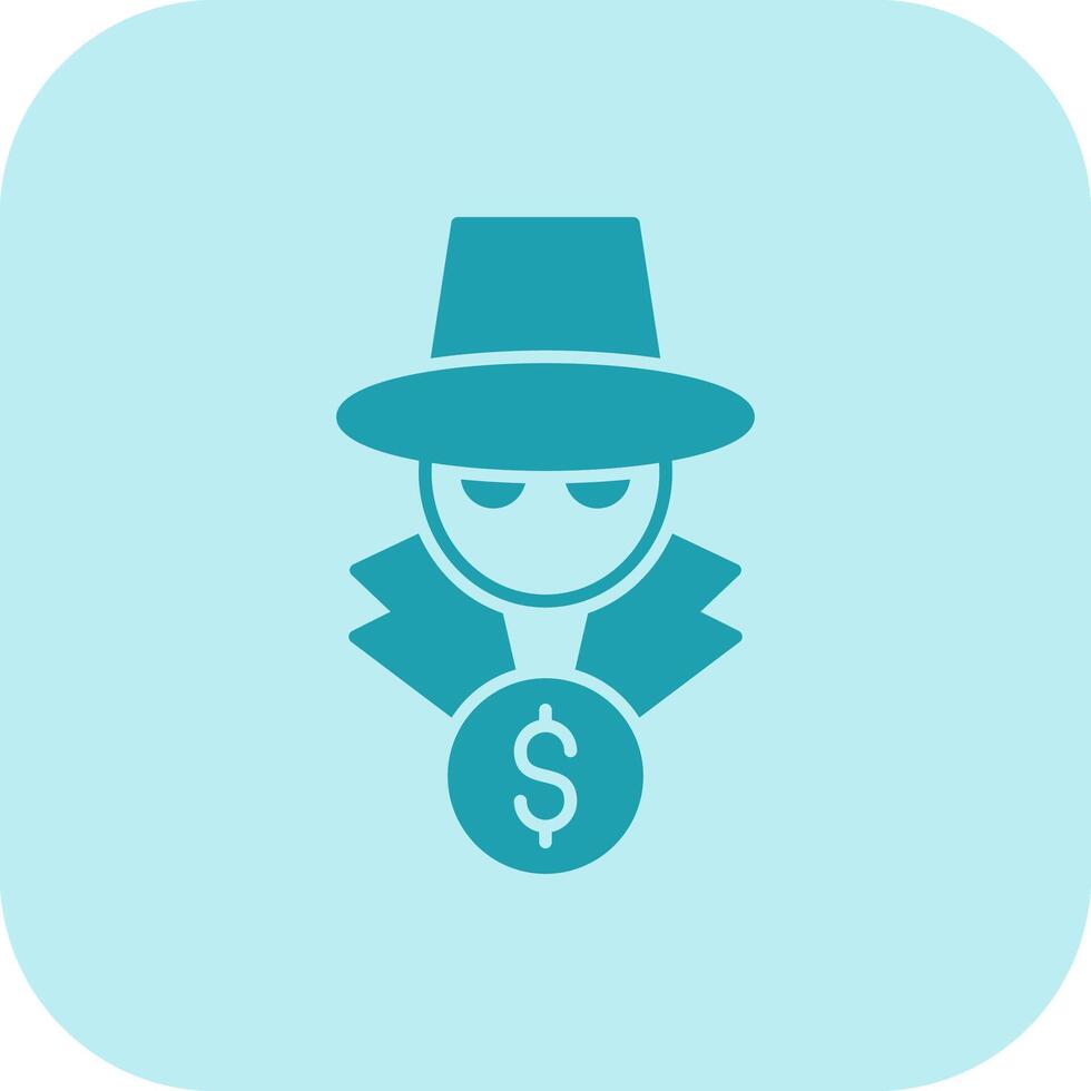 Fraud Glyph Tritone Icon vector