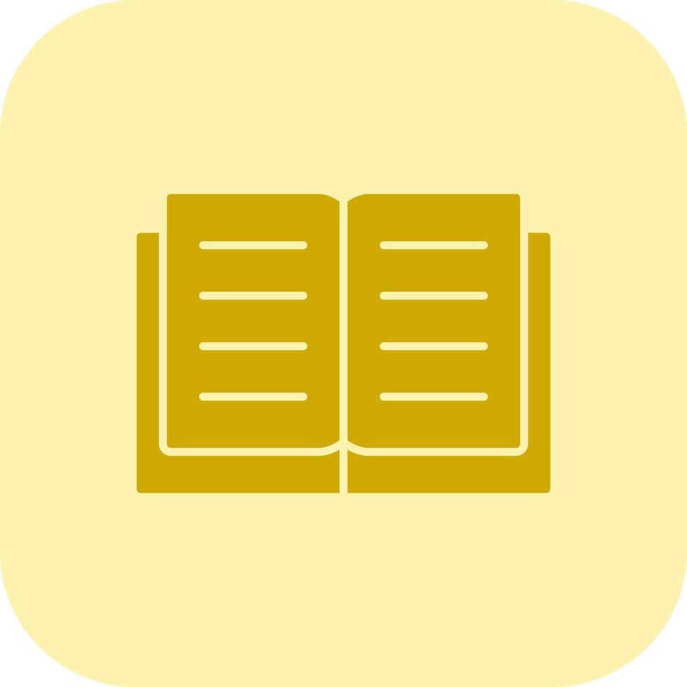 Book Glyph Tritone Icon vector