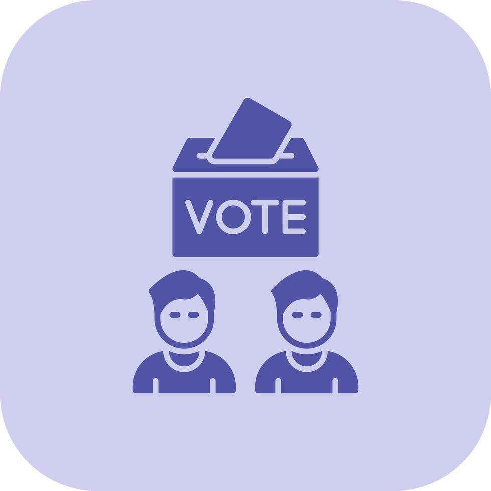 Voters Glyph Tritone Icon vector