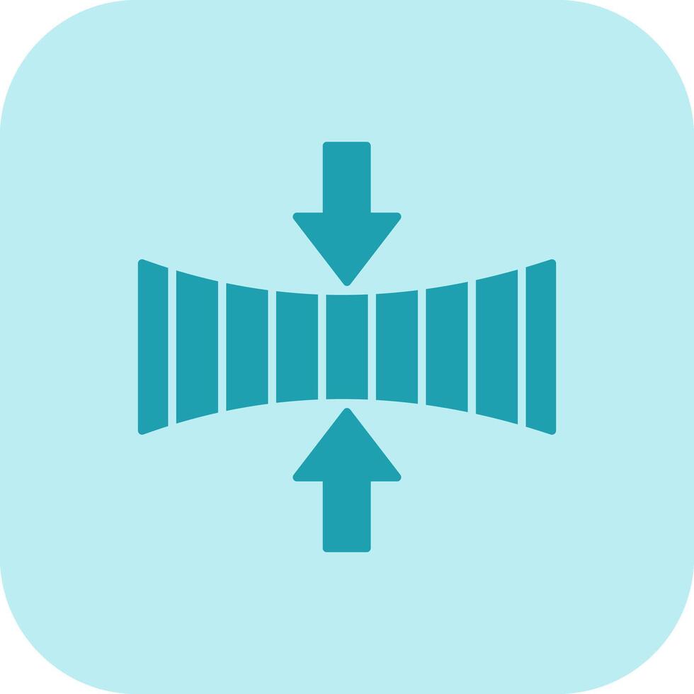 Elasticity Glyph Tritone Icon vector