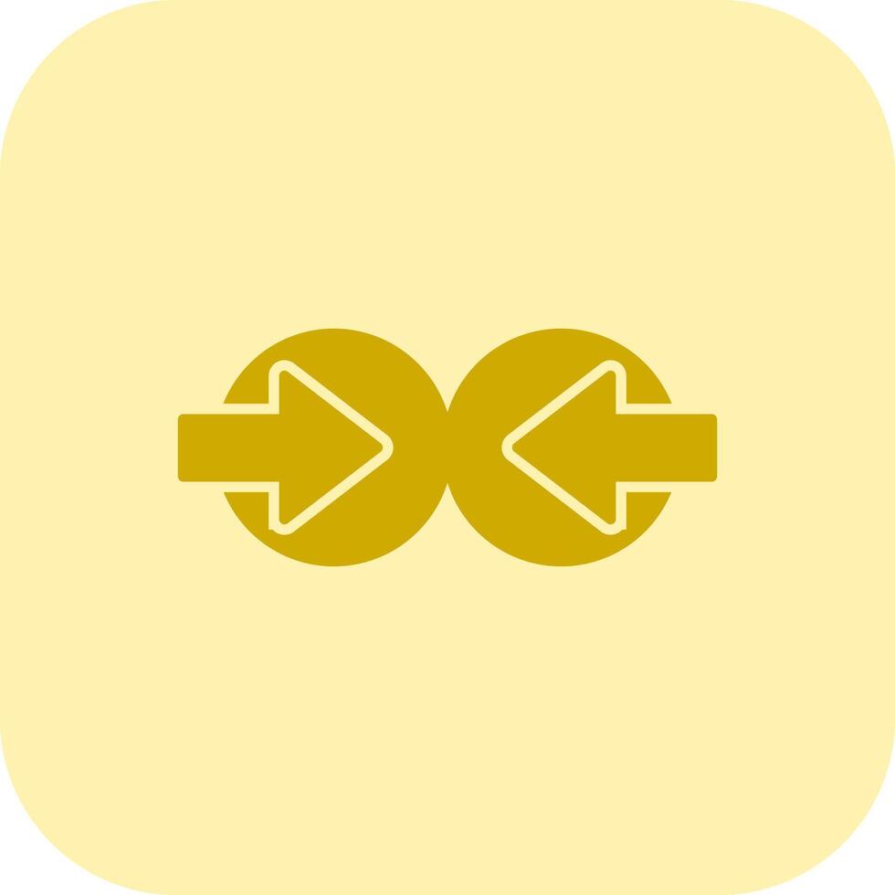 Collision Glyph Tritone Icon vector