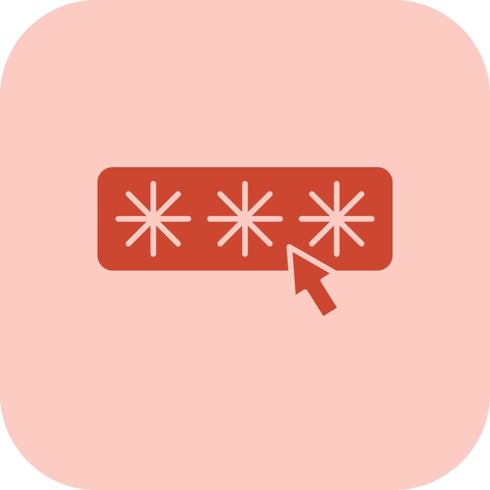 Pin Number Glyph Tritone Icon vector