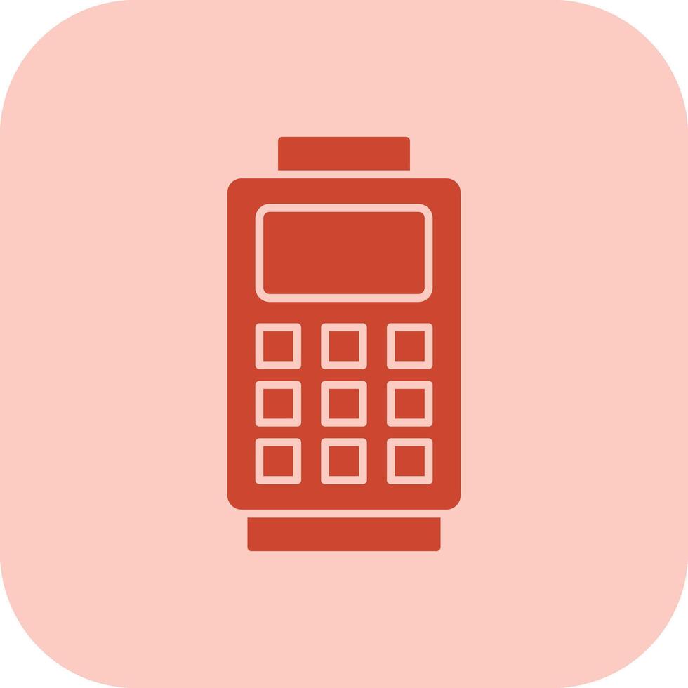 Card Reader Glyph Tritone Icon vector