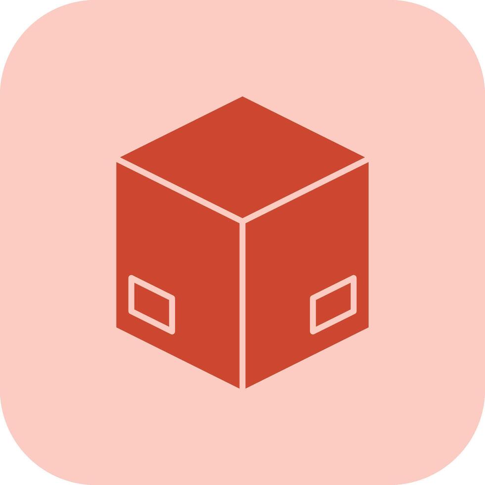 Box Glyph Tritone Icon vector