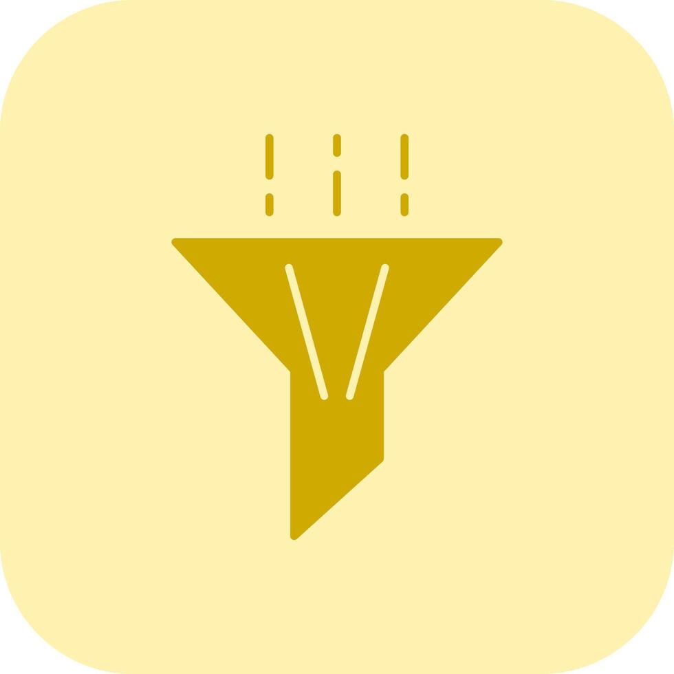 Filter Glyph Tritone Icon vector